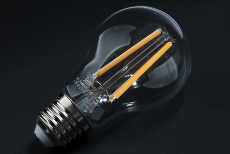 Zestaw 6x Żarówka LED E27 A60 8W = 75W 1055lm 3000K Ciepła 360° Filament LUMILED