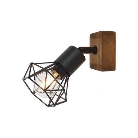 Kinkiet Ścienny Lampa Punktowa Reflektor Spot E14 Brązowy Industrialny Zeus Rabalux
