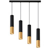 Lampa Wisząca Sufitowa KEON 4xGU10 Regulowana Czarno-Złota MASTERLED