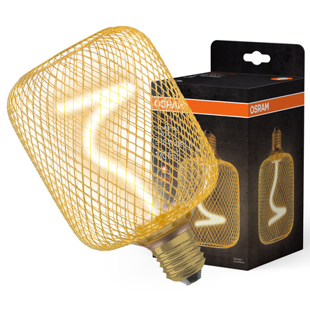 Żarówka LED Dekoracyjna E27 3.5W = 18W 170lm 1800K Ciepła 320° Filament Ściemnialna Decor Osram
