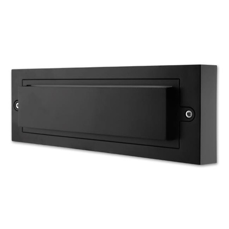 Kinkiet Ogrodowy Elewacyjny Lampa Ścienna LED 6W CZARNA TINA