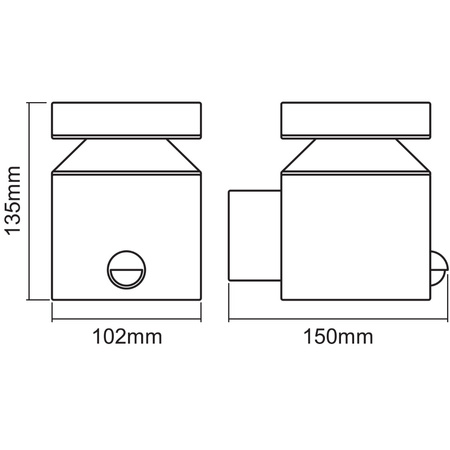 Kinkiet ścienny lampa elewacyjna oprawa zewnętrzna 6W 360lm 3000K z czujnikiem Endura Style Cylinder LEDVANCE