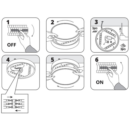 Plafon LED Lampa Sufitowa Natynkowa Łazienkowa 12W 4000K IP44 z Czujnikiem Ruchu SOFI LX Biała 28cm