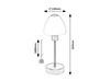 Lampa Stołowa Biurkowa Nocna E14 Czarny Klasyczny Lydia Rabalux