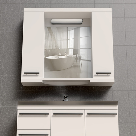 Kinkiet Ścienny LED Łazienkowy 8W 1000lm 4000K Neutralna Biały Chrom IP44 ALEX Sanico Goldlux