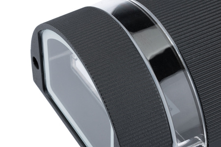 Kinkiet ogrodowy elewacyjny podwójny HANA Okrągła LED 2x GU10 Aluminium czarna IP54