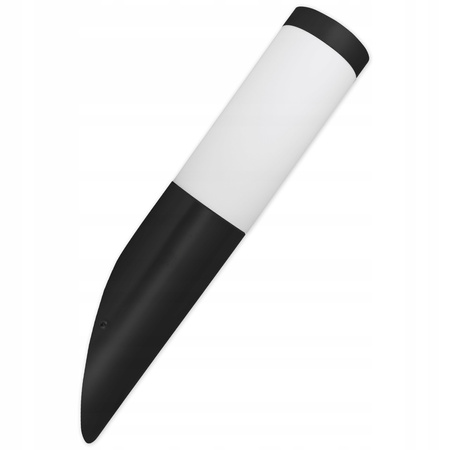 Kinkiet Ogrodowy Elewacyjny E27 SKOŚNY SŁUPEK Tuba Czarna