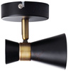 Oprawa Lampa Sufitowa MILENO GU10 Czarny Złoty Kanlux
