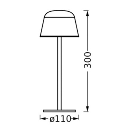 Lampa Ogrodowa LED Stojąca Ozdobna Lampka LED 2.5W 200lm 2700 4000 6500K CCT Ściemnialna Szary IP54 Endura Osram