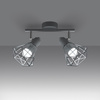 Lampa Sufitowa Listwa Oświetleniowa 2x E14 Żyrandol Geometryczna Biała Nowoczesna Artemis Sollux