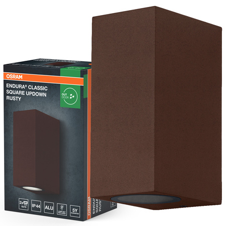 Kinkiet Ogrodowy Lampa Elewacyjna Zewnętrzna GU10 Brązowy IP44 Endura Osram