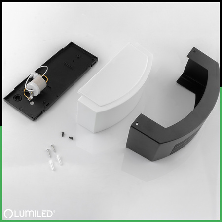 Lampa Ogrodowa Zewnętrzna Kinkiet Elewacyjny E27 LED IP54 KERIO LUMILED