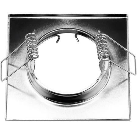 6x Oprawa Halogenowa Podtynkowa Stała Kwadrat PAVO Chrom Blacha MR16 GU10 LUMILED