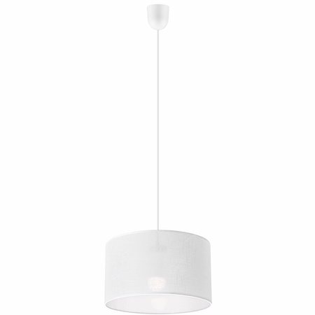 Lampa Wisząca Sufitowa VIVIAN E27 Abażur Biała LM-1.209 Lamkur