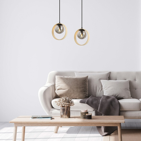 Lampa Wisząca Sufitowa E14 Brązowy Nowoczesny Peyton Rabalux