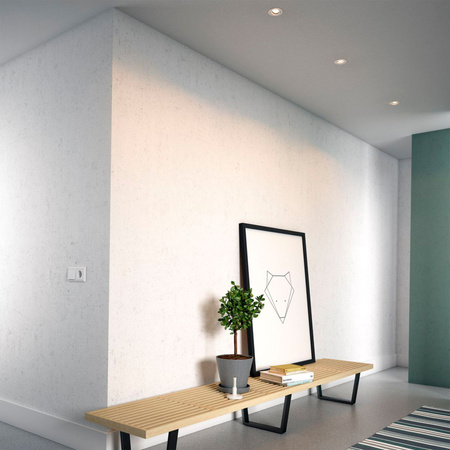 3x Oprawa Podtynkowa Wpuszczana GU10 Biała Enneper Philips