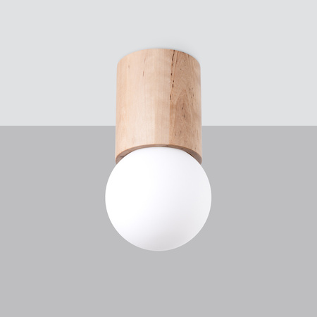 Lampa Sufitowa SPOT TUBA G9 Kulka Geometryczna Brązowa Nowoczesna Boomo Sollux