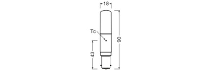 Żarówka LED B15d 8W = 75W 1055lm 2700K Ciepła 320° Ściemnialna Ledvance