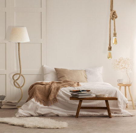 Lampa Wisząca Sufitowa ROPE 2xE27 SZNUR LOFT Vintage - GOLDLUX (Polux)