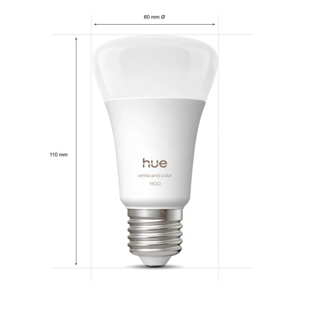 Żarówka LED E27 A60 8.1W = 75W 1100lm 1800-20000K CCT + RGB SMART Inteligentna Bluetooth ZigBee White and Color Ambiance Philips HUE