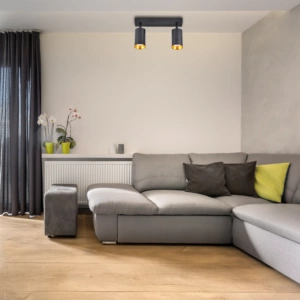 Lampa Listwa Oprawa Sufitowo-Ścienna LED 2 x GU10 MARIBEL Czarny GOLDLUX (Polux)