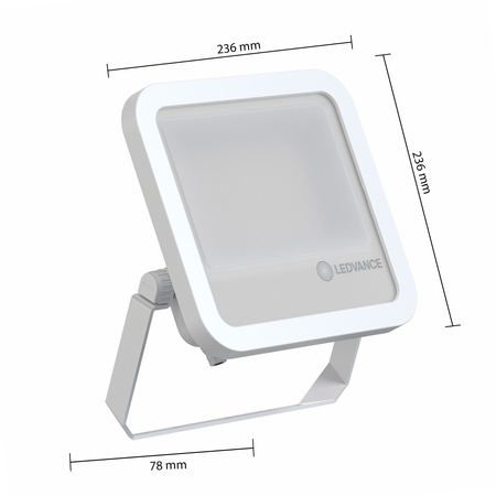 Naświetlacz LED Reflektor Zewnętrzny Lampa 69W 9150lm 3000K IP66 Biały Floodlight Ledvance