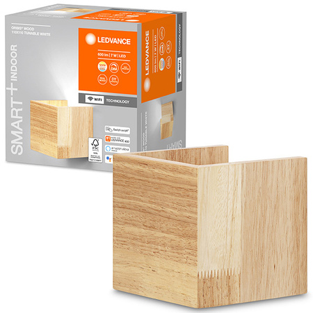 Kinkiet SMART+ WIFI Inteligentna lampa ścienna 7W ORBIS SWAN WOOD LEDVANCE