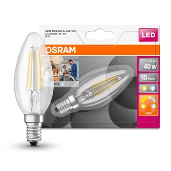 Żarówka LED E14 B40 4W = 40W 470lm 2700-4000K Ciepła i Neutralna 300° Filament OSRAM STAR A and R