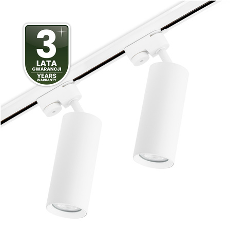 Zestaw Szyna Oświetleniowa Szynoprzewód 1 m + 2x Reflektor Szynowy RITI GU10 Biały LUMILED