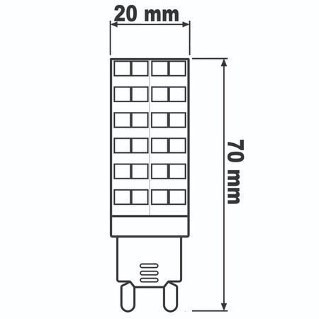 Żarówka LED G9 Kapsułka 10W = 75W 970lm 6500K Zimna 360° LUMILED