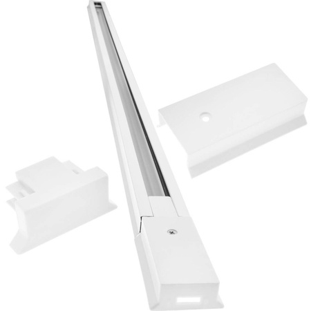 Zestaw Szyna Oświetleniowa Szynoprzewód 1,5m + 3x Reflektor Szynowy GU10 BIAŁY Kwadratowy