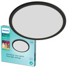 Lampa Sufitowa Plafon Łazienkowy LED 15W 1300lm 2700K SceneSwitch IP44 Czarna Super Slim CL550 Bathroom Philips