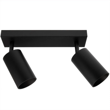 Lampa sufitowa QUALIS SPOT Reflektor Oprawa Halogenowa 2xGU10 Czarna