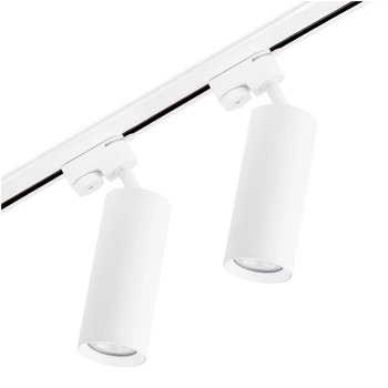 Zestaw Szyna Oświetleniowa Szynoprzewód 1 m + 2x Reflektor Szynowy RITI GU10 Biały LUMILED