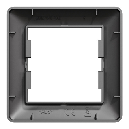 Ramka 1-krotna Pozioma Do Gniazda Pojedyncza Asfora Antracyt