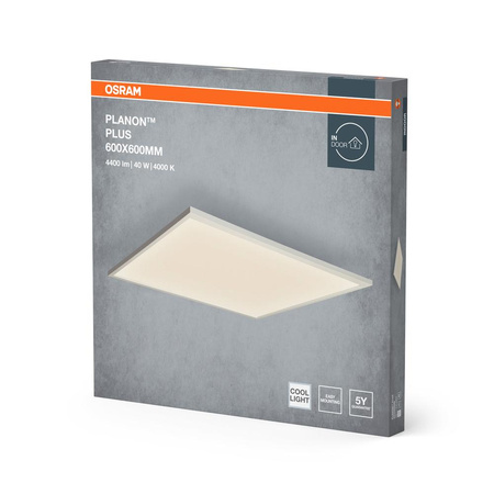 Panel LED Oprawa Natynkowa 36W 3100lm 4000K Neutralna 120° Biała Planon Plus Osram