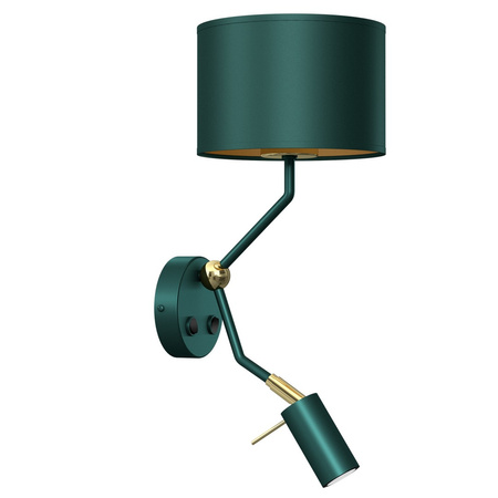 Lampa Ścienna Kinkiet VERDE Zielona + 1x mini GU10 Milagro