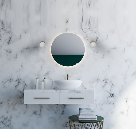 Kinkiet Ścienny Lampa Natynkowa G9 Złota Wodoodporna Łazienkowa IP44 Nowoczesna ICE BALL 8126 Nowodvorski