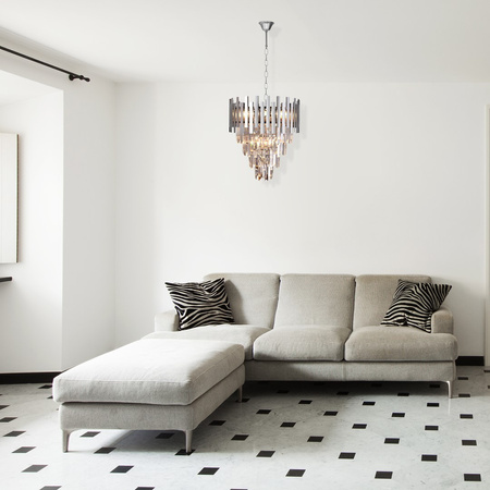 Lampa Sufitowa Żyrandol ASPEN II Chrom 9xE14 Milagro