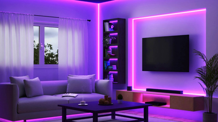 Taśma LED 22W Pasek RGB 20m Inteligentna SMART WiFi Bluetooth Aplikacja WiZ