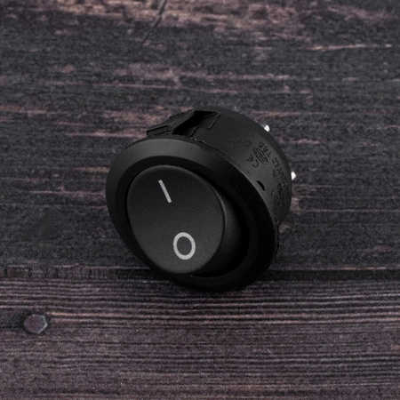 Włącznik przełącznik meblowy kołyskowy ON/OFF czarny