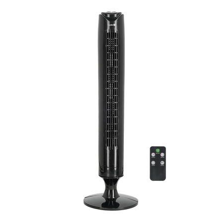 Wentylator Kolumnowy Tuba Cyrkulator Powietrza Wiatrak Stojący Czarny 45W Lisse 2 Windstar Kobi