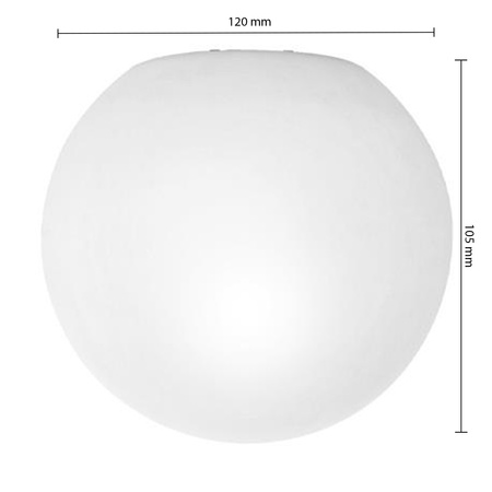 Klosz Szklany Kula E27 do Lamp Bali-12 Mleczny 12cm Masterled