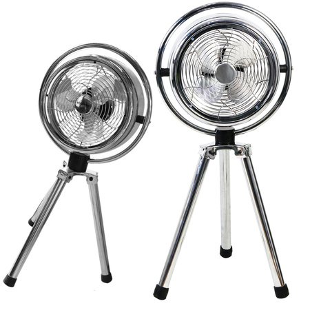 Cyrkulator powietrza podłogowy WENTYLATOR WIATRAK 50W Chrom