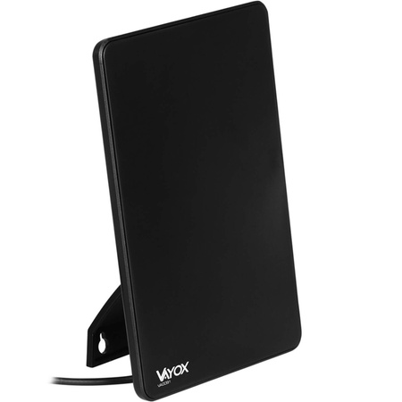 Antena Pokojowa ze Wzmacniaczem do Telewizji Naziemnej DVB-T/T2 Aktywna 4K Mocna VAYOX