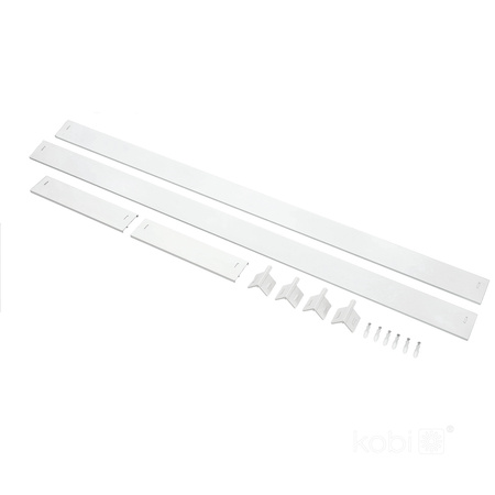 Ramka Natynkowa 63mm do Panelu LED 30x120cm Klik Biała Kobi