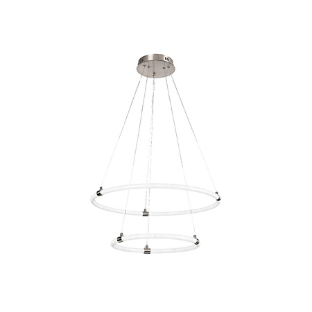 Lampa Wisząca Sufitowa LED 55W Pilot Ściemnialna Timer Chrom Nowoczesny Irelia Rabalux