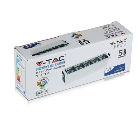 Oprawa LED Podtynkowa Spot 20W 4000K SMD SAMSUNG CHIP Prostokątna VT-2-21 V-TAC