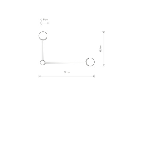 Kinkiet Ścienny Lampa Natynkowa 2x GX53 Czarna Nowoczesna ORBIT 7804 Nowodvorski