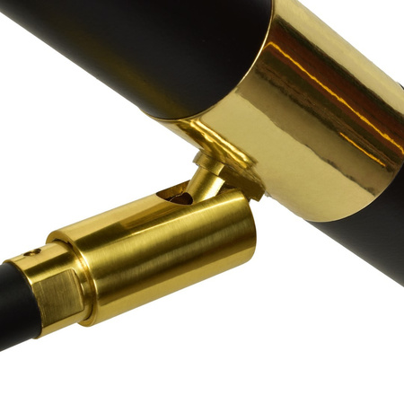 Lampa Ścienna Kinkiet MONZA Czarna Złota 1xG9 Milagro